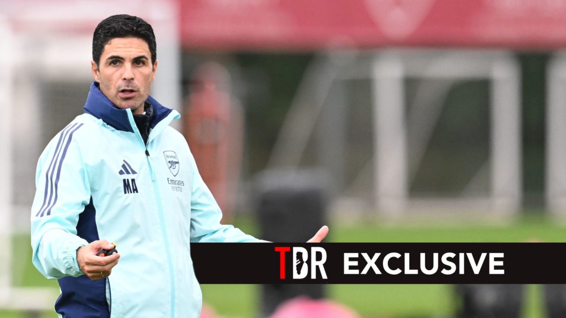 Arsenal manager Mikel Arteta during a training sesssion at Sobha Realty Training Centre. Overlaid, an exclusive banner.