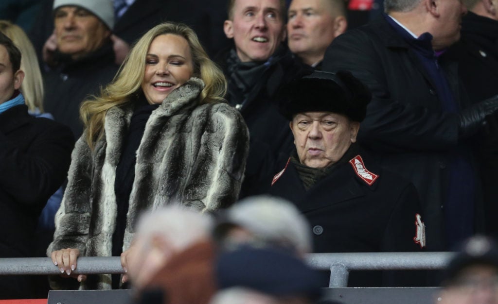 West Ham co-owner David Sullivan during the Premier League match between Southampton FC and West Ham United at St Mary's Stadium on December 14, 20...