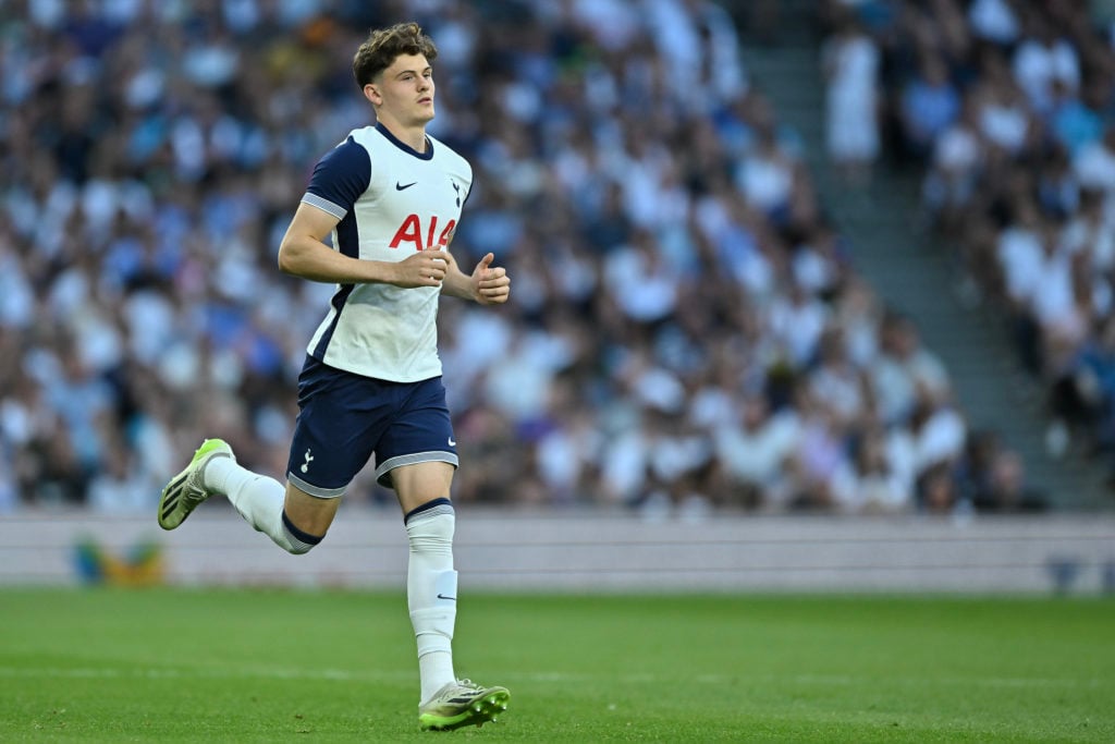 Will Lankshear of Tottenham Hotspur during the pre-season friendly match between Tottenham Hotspur and Bayern Munich at Tottenham Hotspur Stadium o...