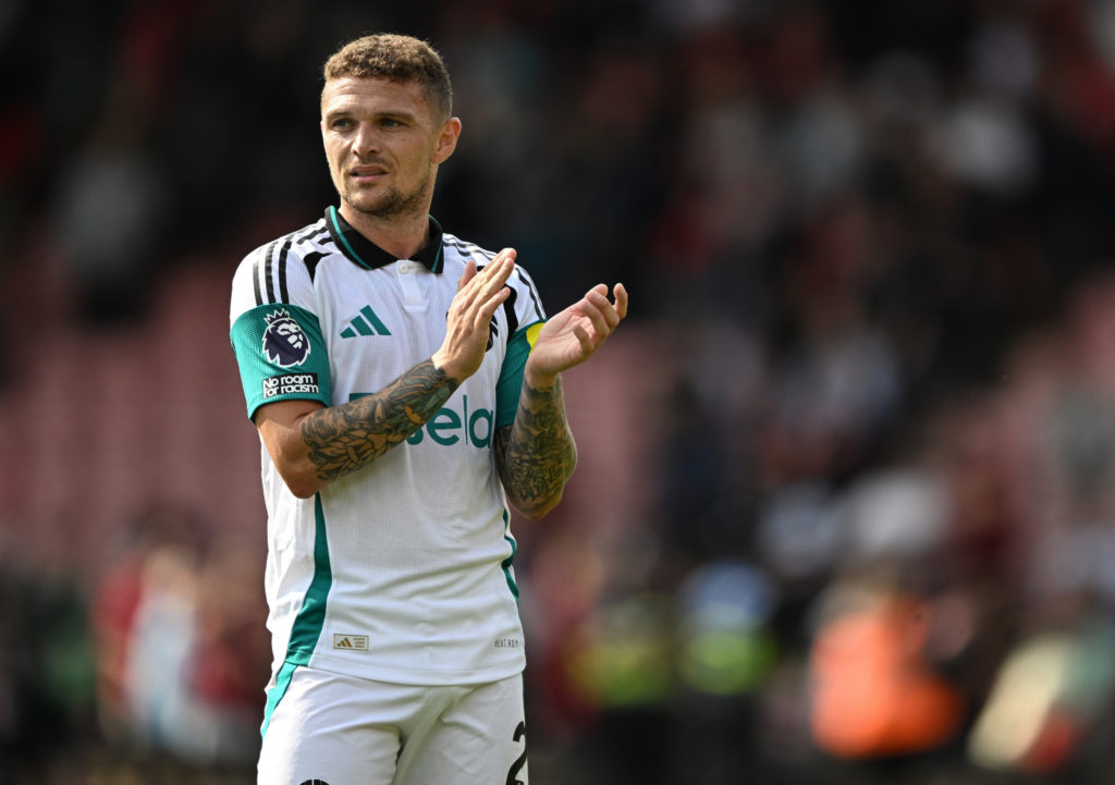 Kieran Trippier of Newcastle United (2) claps the fans  during the Premier League match between AFC Bournemouth and Newcastle United FC at Vitality...