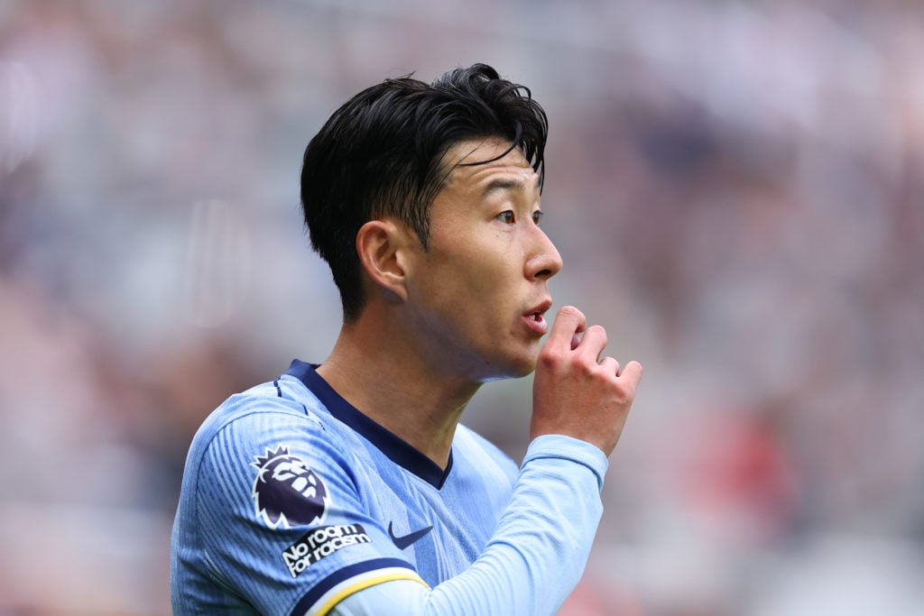 Son Heung-Min of Tottenham Hotspur during the Premier League match between Newcastle United FC and Tottenham Hotspur FC at St James' Park on Septem...