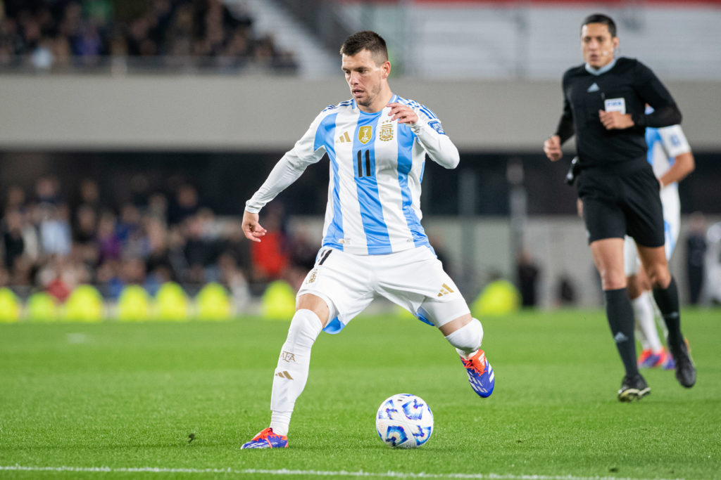 Giovani Lo Celso of Argentina in action during the FIFA