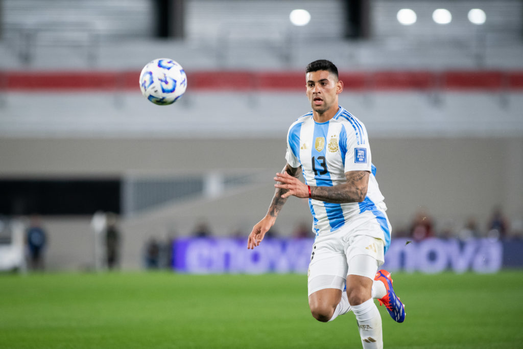 Cristian Romero of Argentina in action during the FIFA World