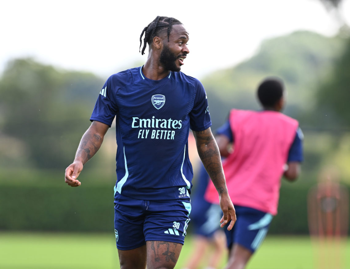 Arsenal coaches praise Raheem Sterling after first footage of him in ...