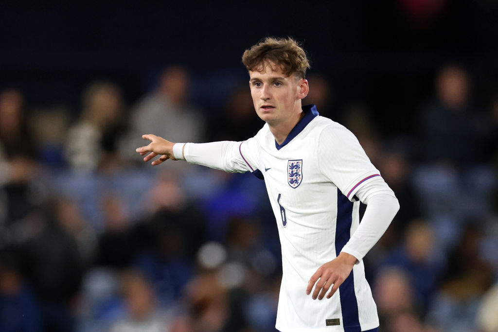 Tyler Morton of England during the U21 international friendly match between England and Austria at Kenilworth Road on September 09, 2024 in Luton, ...