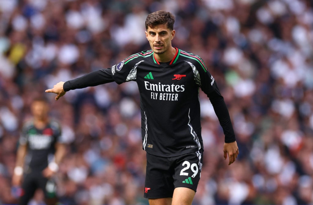 Kai Havertz of Arsenal during the Premier League match between Tottenham Hotspur FC and Arsenal FC at Tottenham Hotspur Stadium on September 15, 20...