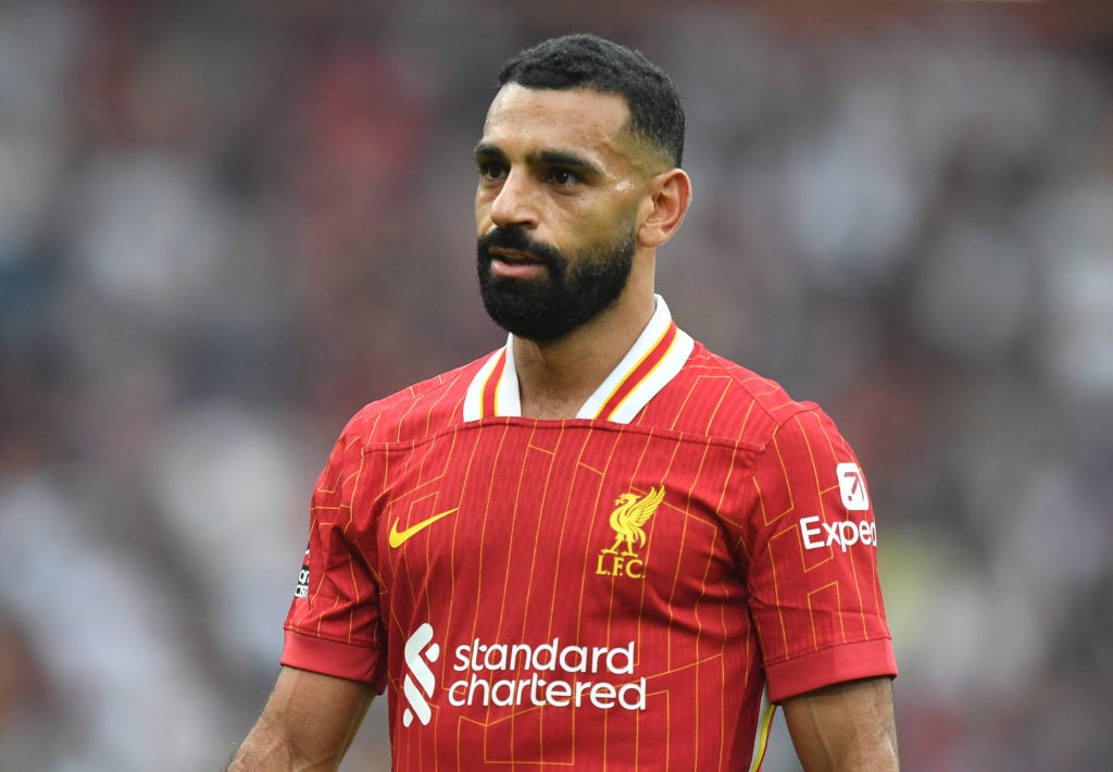 Liverpool's Mohamed Salah during the Premier League match between Liverpool FC and AFC Bournemouth at Anfield on September 21, 2024 in Liverpool, E...