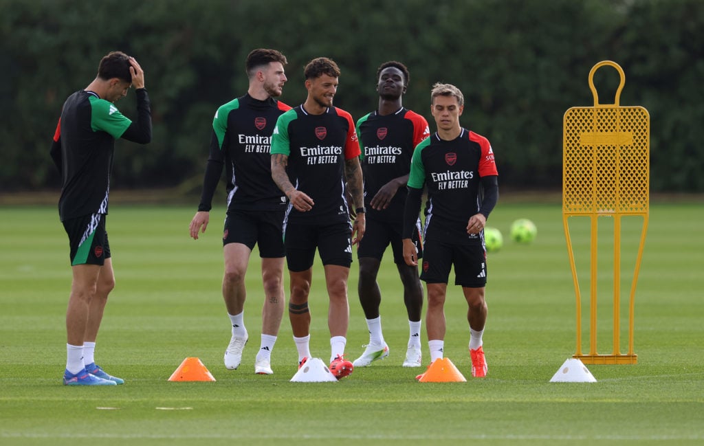 Arsenal FC Training Session And Press Conference - UEFA Champions League 2024/25 League Phase MD1