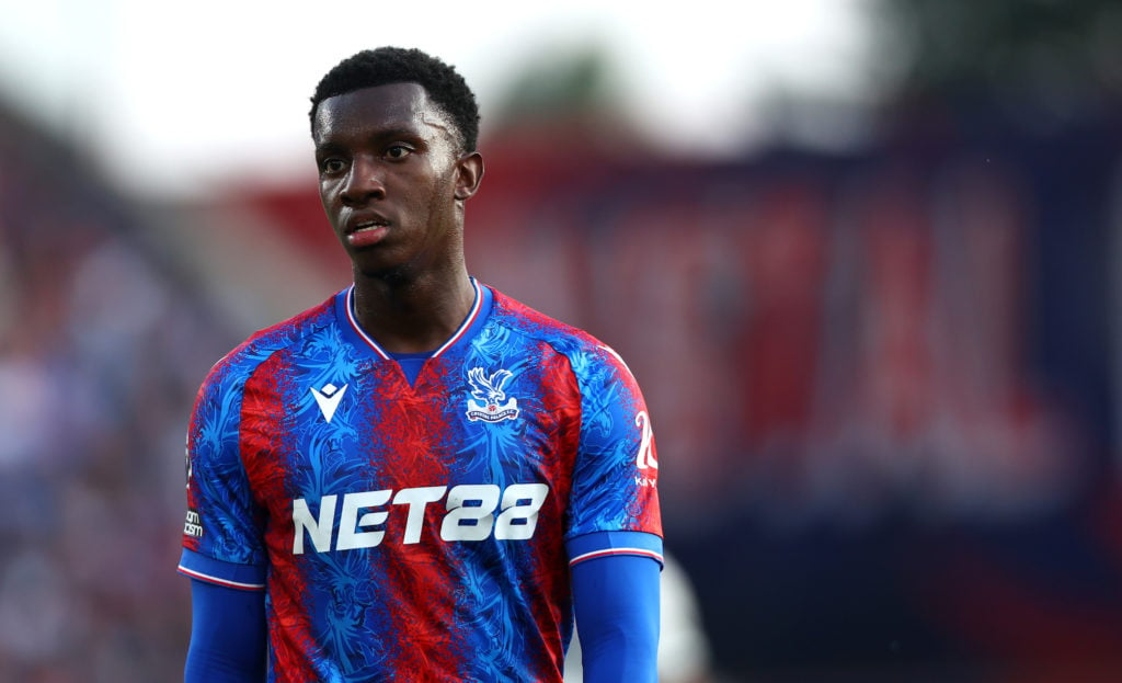 Eddie Nketiah of Crystal Palace looks on during the Premier League match between Crystal Palace FC and Manchester United FC at Selhurst Park on Sep...