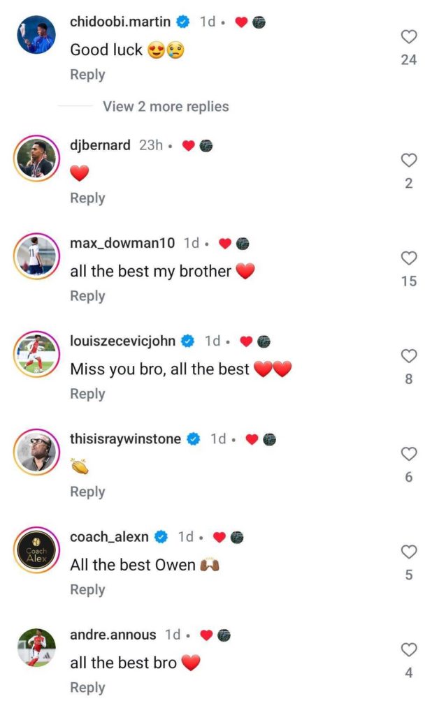 Chido Obi-Martin wishes Owen Asemota well after swapping Arsenal for Aston Villa
