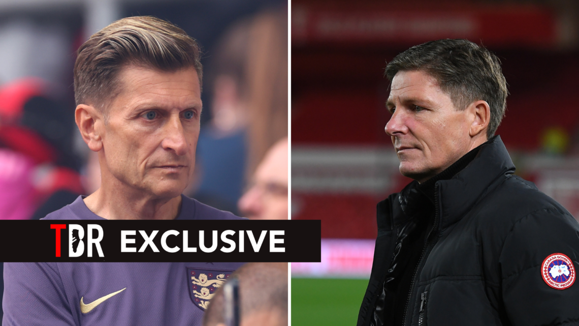 Split of Steve Parish (L) and Oliver Glasner (R) with a TBR exclusive tag