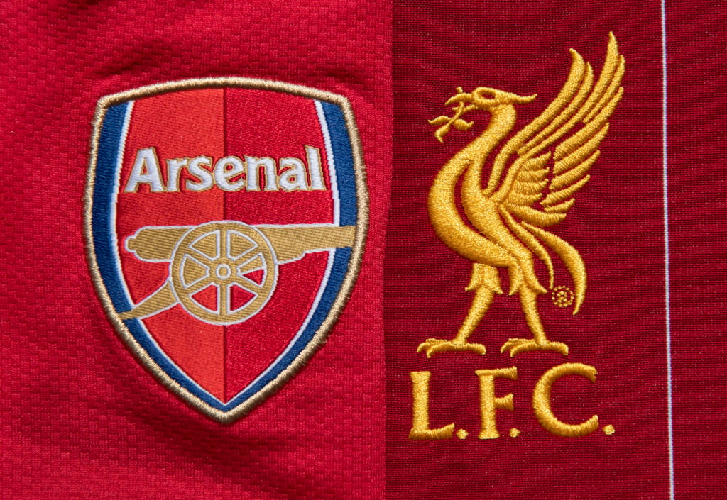 The Liverpool and Arsenal Club Crests