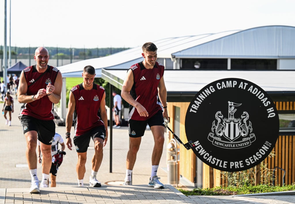 Goalkeepers seen L-R John Ruddy, Odysseas Vlachodimos and Nick Pope during the Pre Season Friendly trip to the Adidas HomeGroup Training Facilities...