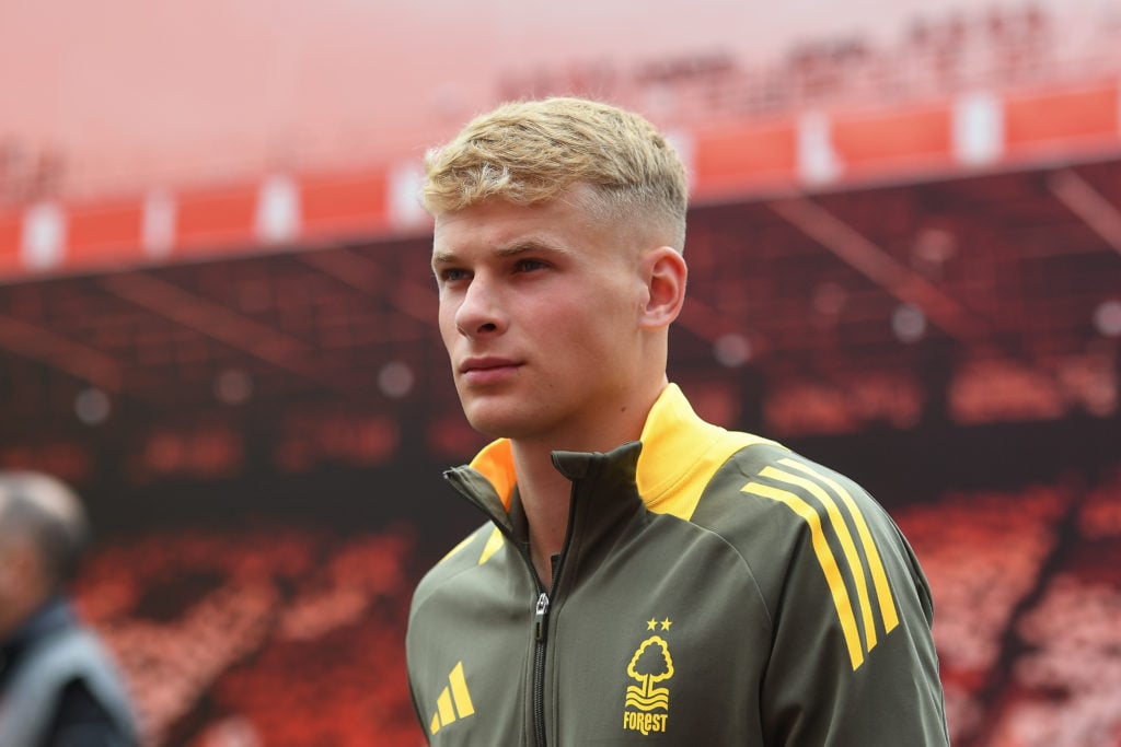 Zach Abbott of Nottingham Forest is playing during the Premier League match between Nottingham Forest and Bournemouth at the City Ground in Notting...