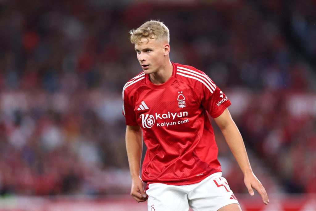 Zach Abbott of Nottingham Forest during the Carabao Cup Second Round match between Nottingham Forest and Newcastle United at City Ground on August ...