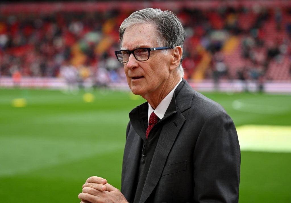 (THE SUN OUT, THE SUN ON SUNDAY OUT) Owner John W. Henry of Liverpool before the Premier League match between Liverpool FC and Brentford FC at Anfi...