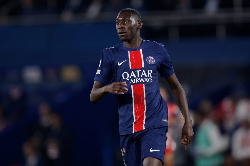 Randal Kolo Muani of Paris Saint Germain  during the UEFA Champions League  match between Paris Saint Germain v Girona at the Parc des Princes on S...