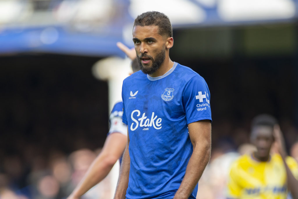 Dominic Calvert-Lewin in action for Everton against Crystal Palace