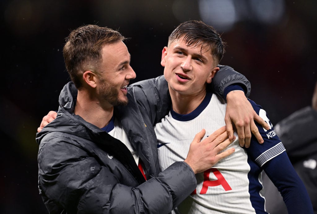 James Maddison and Mikey Moore wowed by Tottenham youngster who scored last night