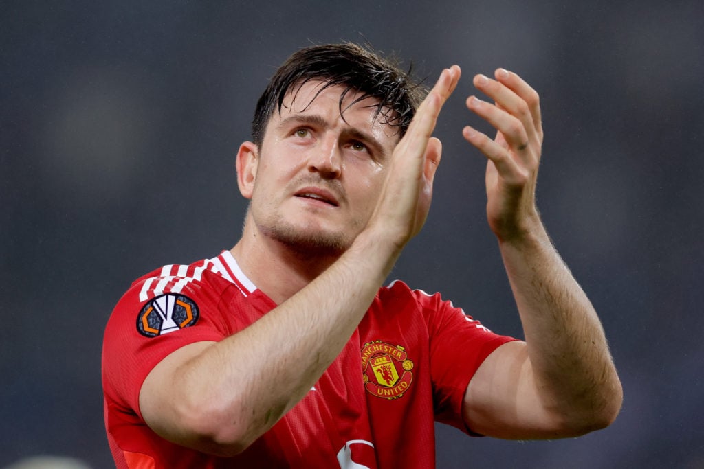 Harry Maguire of Manchester United after the match  during the UEFA Europa League   match between FC Porto v Manchester United at the Estadio Do Dr...