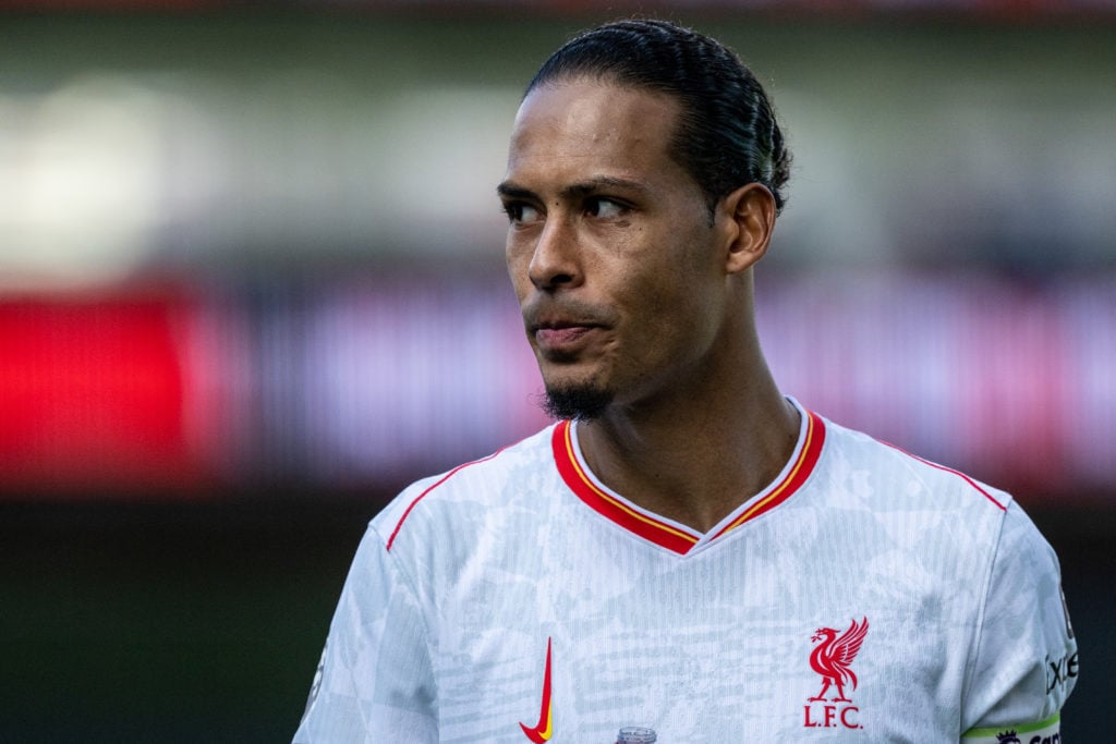 Virgil van Dijk  of Liverpool F.C. looks on during the Premier League match between Crystal Palace FC and Liverpool FC at Selhurst Park on October ...