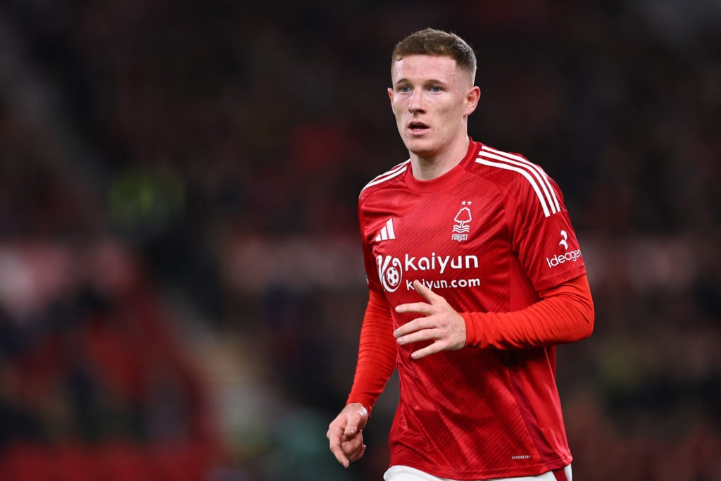 Elliot Anderson of Nottingham Forest during the Premier League match between Nottingham Forest FC and Crystal Palace FC at City Ground on October 1...