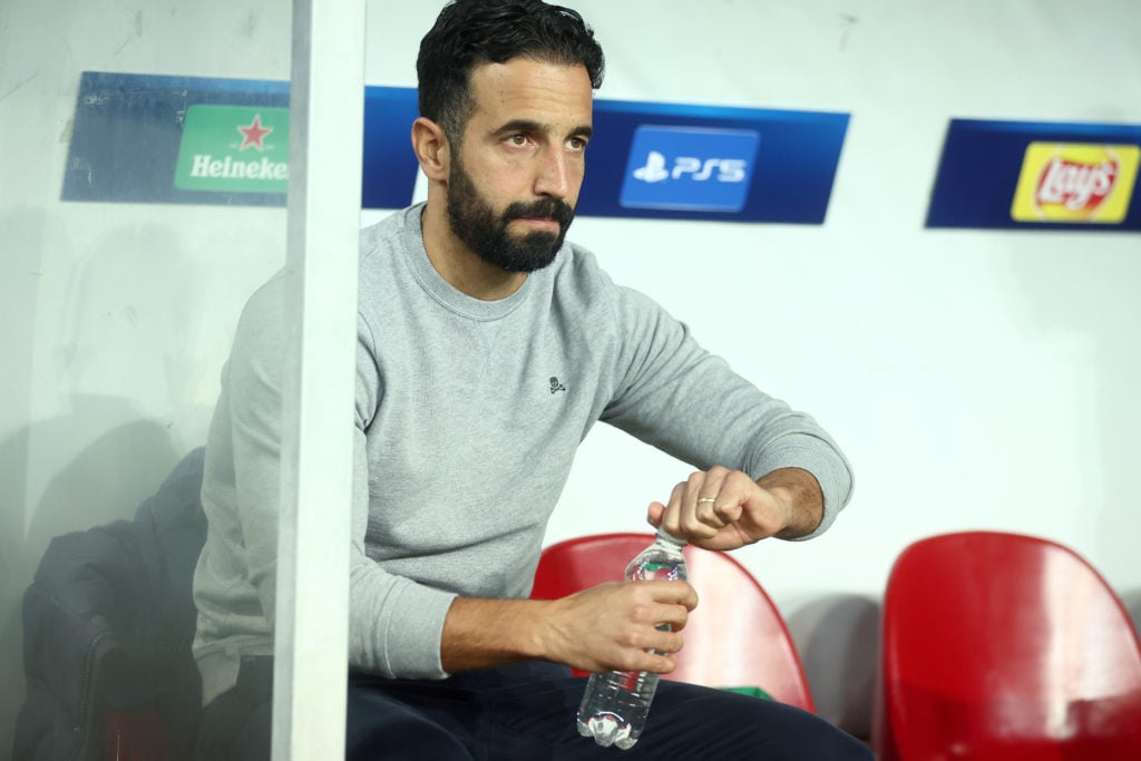 Coach Ruben Amorim of Sporting CP  during the UEFA Champions League  match between SK Sturm Graz v Sporting CP at the Worthersee Stadium on October...