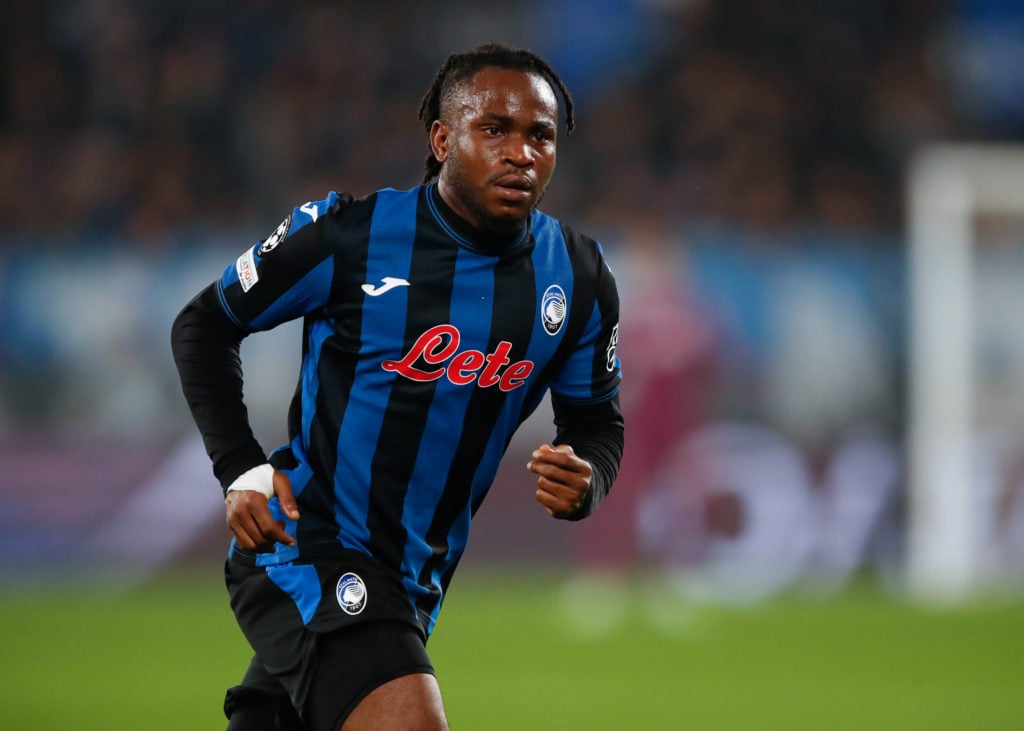 Ademola Lookman of Atalanta during the UEFA Champions League 2024/25 League Phase MD3 match between Atalanta BC and Celtic FC at Stadio di Bergamo ...