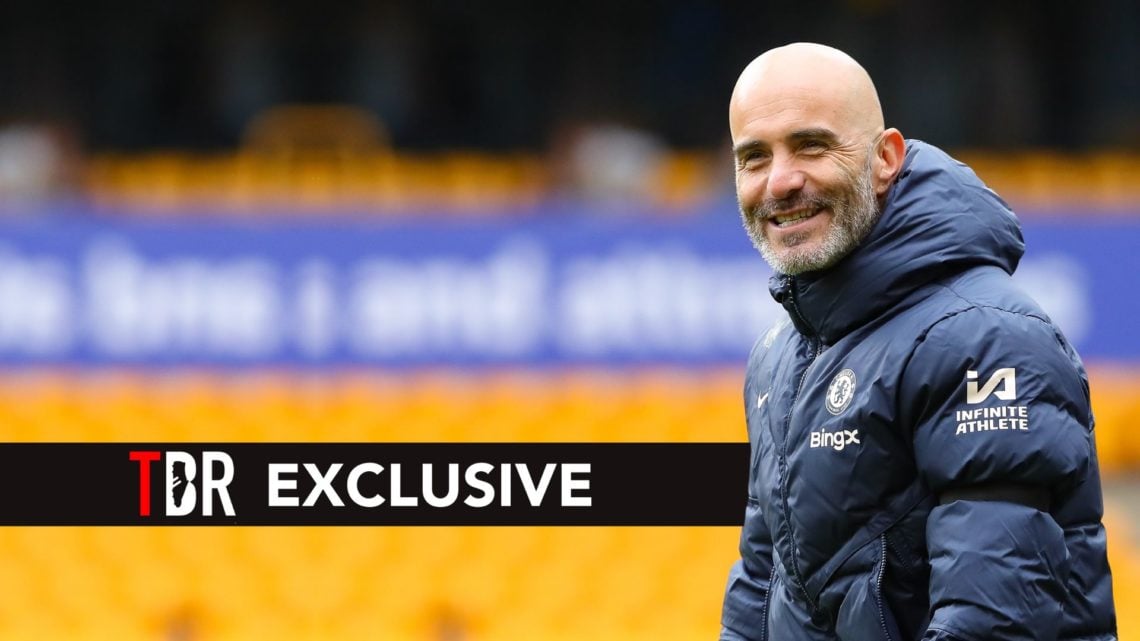 Enzo Maresca, manager of Chelsea, after the Premier League match between Wolverhampton Wanderers and Chelsea at Molineux in Wolverhampton. Overlaid...