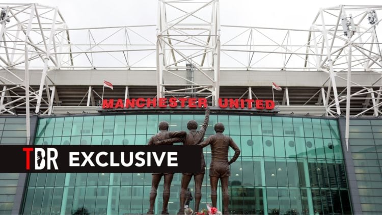A general view outside the stadium ahead of the UEFA Europa League 2024/25 League Phase MD1 match between Manchester United and FC Twente at Old Tr...