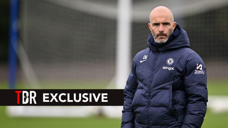 Head Coach Enzo Maresca of Chelsea during a training session at Chelsea Training Ground.