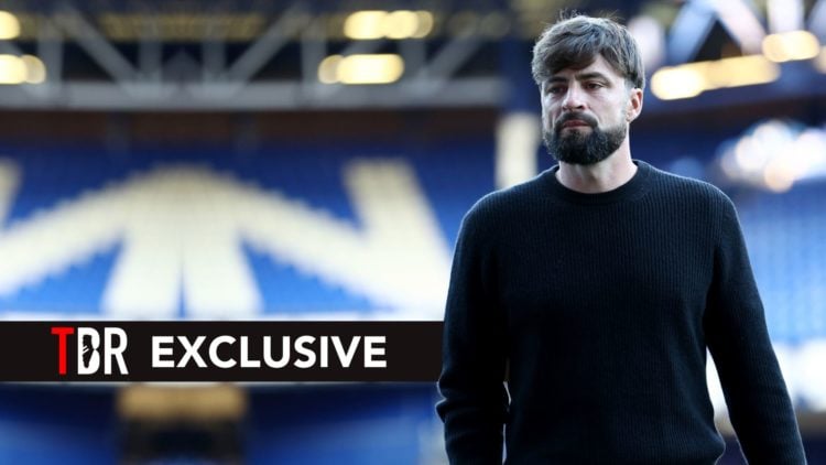 Southampton manager Russell Martin ahead of the Carabao Cup Third Round match between Everton and Southampton at Goodison Park. Overlaid, an exclus...