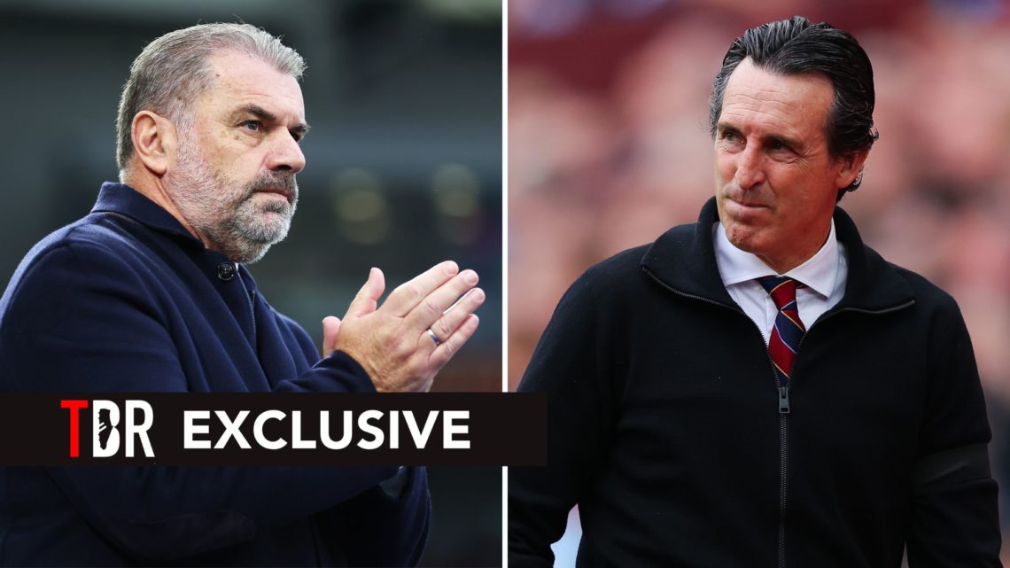 Split image of Ange Postecoglou and Unai Emery.