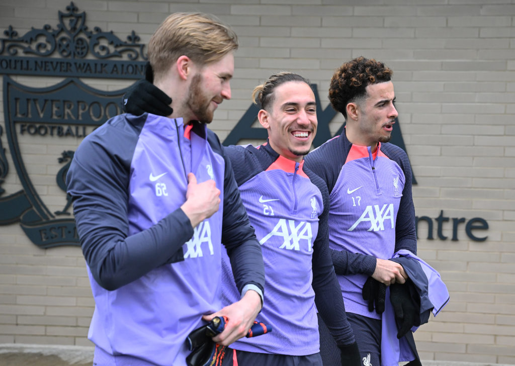 Liverpool FC  Training Session And Press Conference - UEFA Europa League 2023/24