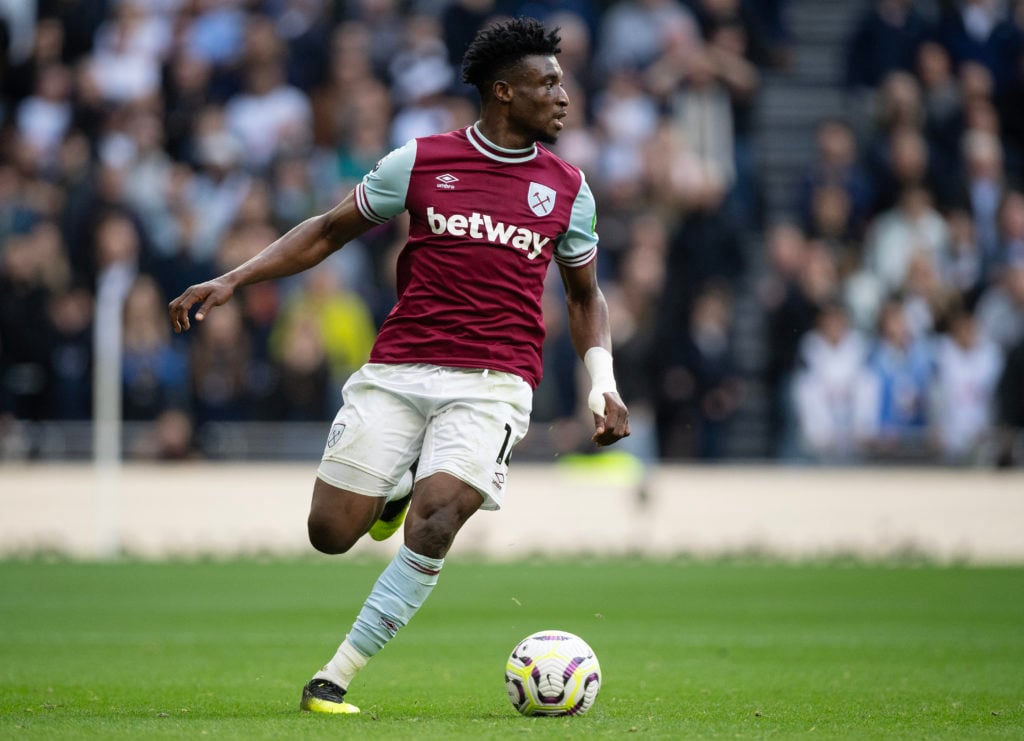 Mohammed Kudus of West Ham United during the Premier League match between Tottenham Hotspur FC and West Ham United FC at Tottenham Hotspur Stadium ...