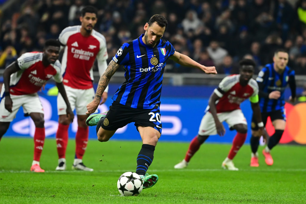 UEFA Champions League football match Inter Milan and Arsenal FC at San Siro football match