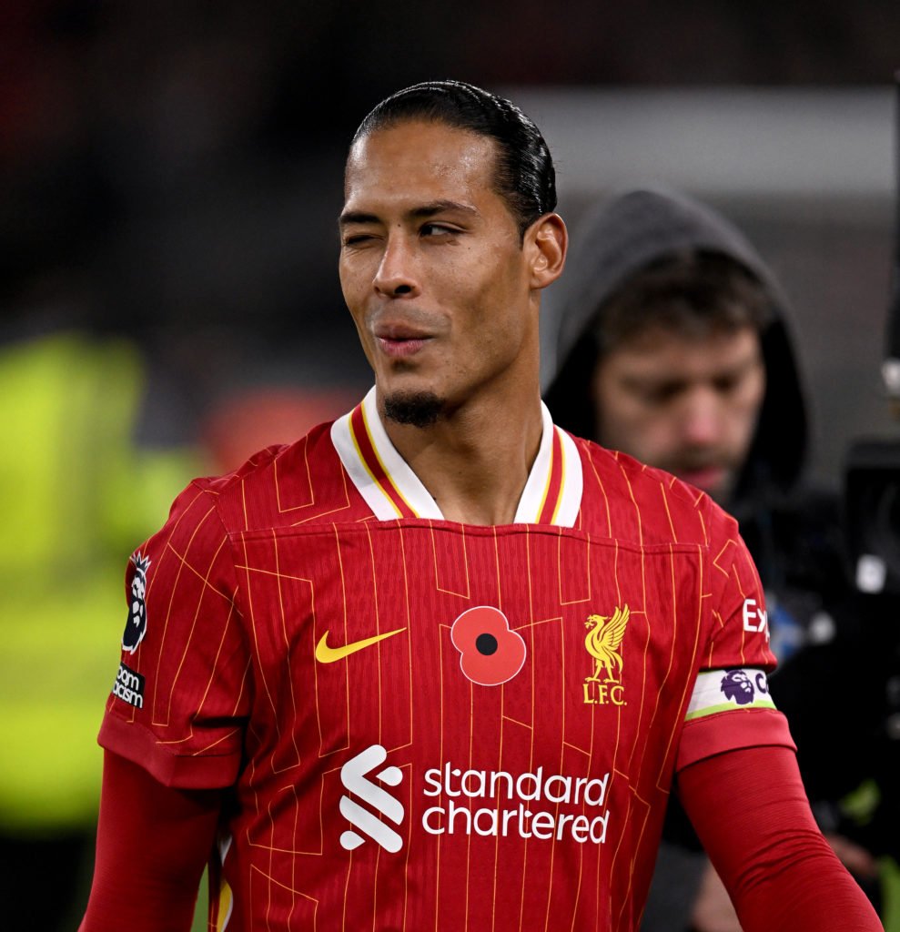 (THE SUN OUT, THE SUN ON SUNDAY OUT) Virgil van Dijk captain of Liverpool at the end of the Premier League match between Liverpool FC and Aston Vil...