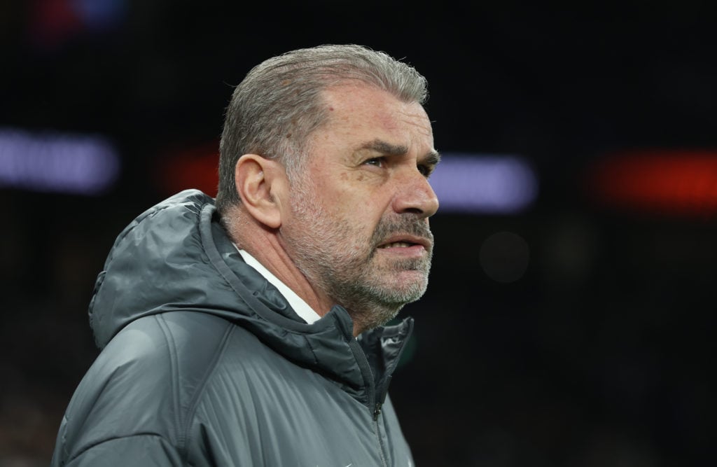 Tottenham Hotspur manager Ange Postecoglou during the UEFA Europa League 2024/25 League Phase MD5 match between Tottenham Hotspur and AS Roma at To...