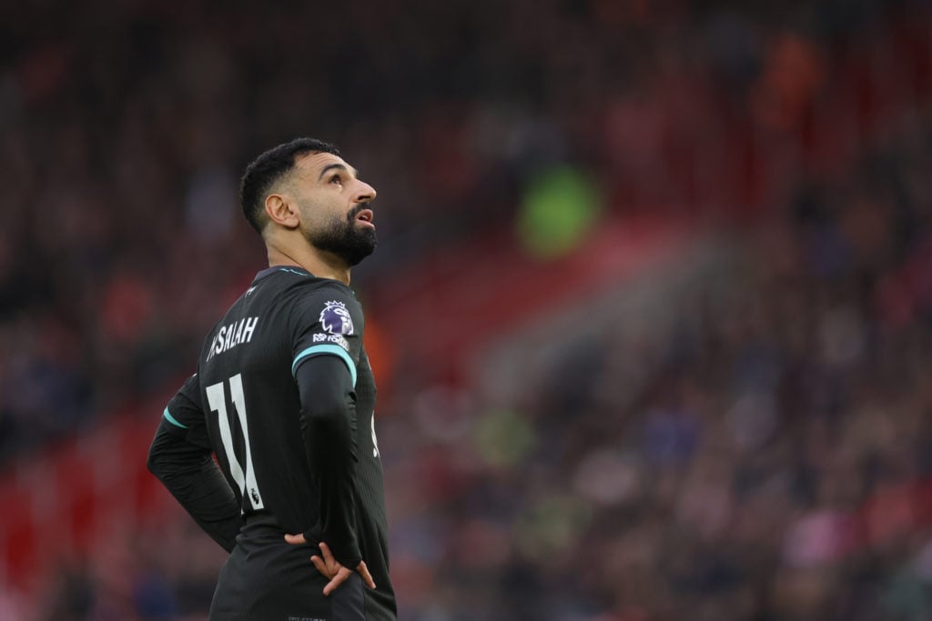 Mohamed Salah of Liverpool  during the Premier League match between Southampton FC and Liverpool FC at St Mary's Stadium on November 24, 2024 in So...