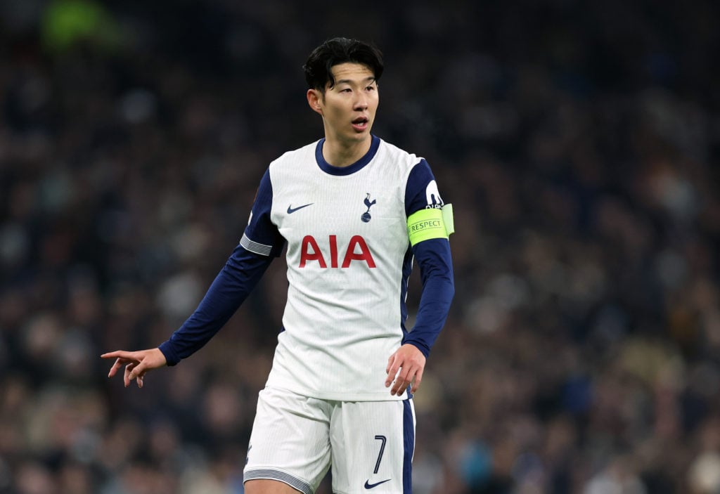 Son Heung-Min of Tottenham Hotspur  during the UEFA Europa League 2024/25 League Phase MD5 match between Tottenham Hotspur and AS Roma at Tottenham...