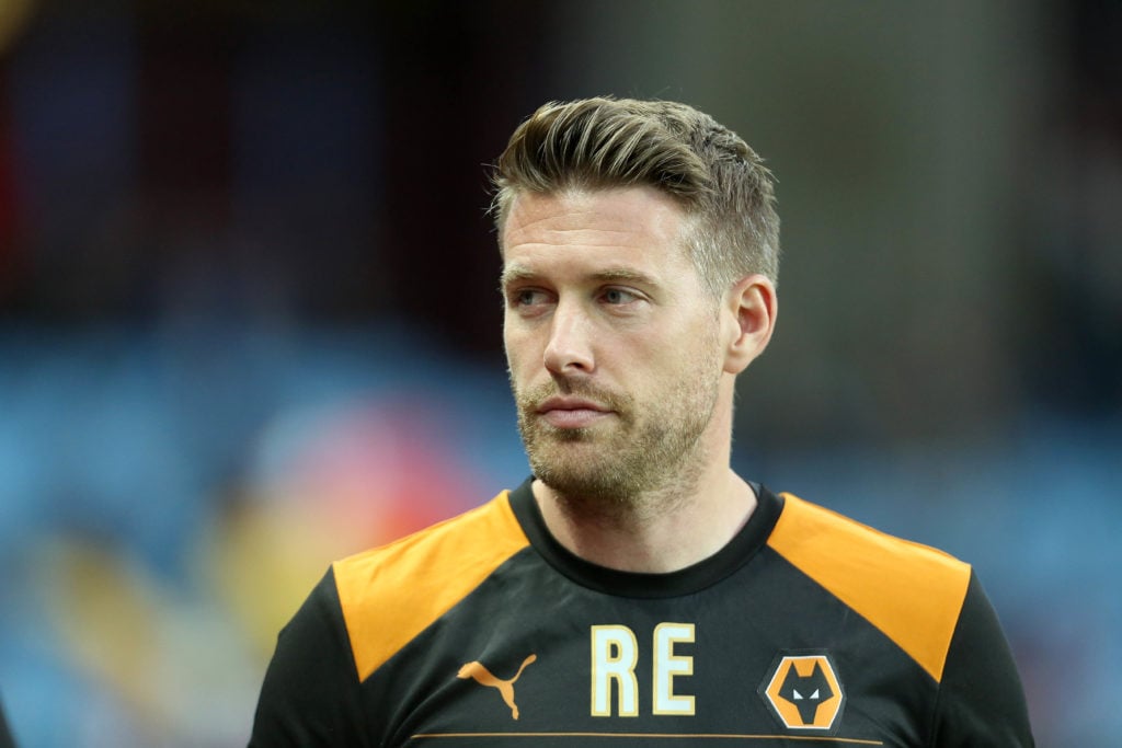 Rob Edwards, first team coach of Wolverhampton Wanderers, looks on during the Sky Bet Championship match between Aston Villa and Wolverhampton Wand...