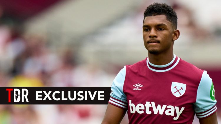 Luis Guilherme of West Ham United looks on during the Pre-Season Friendly match
