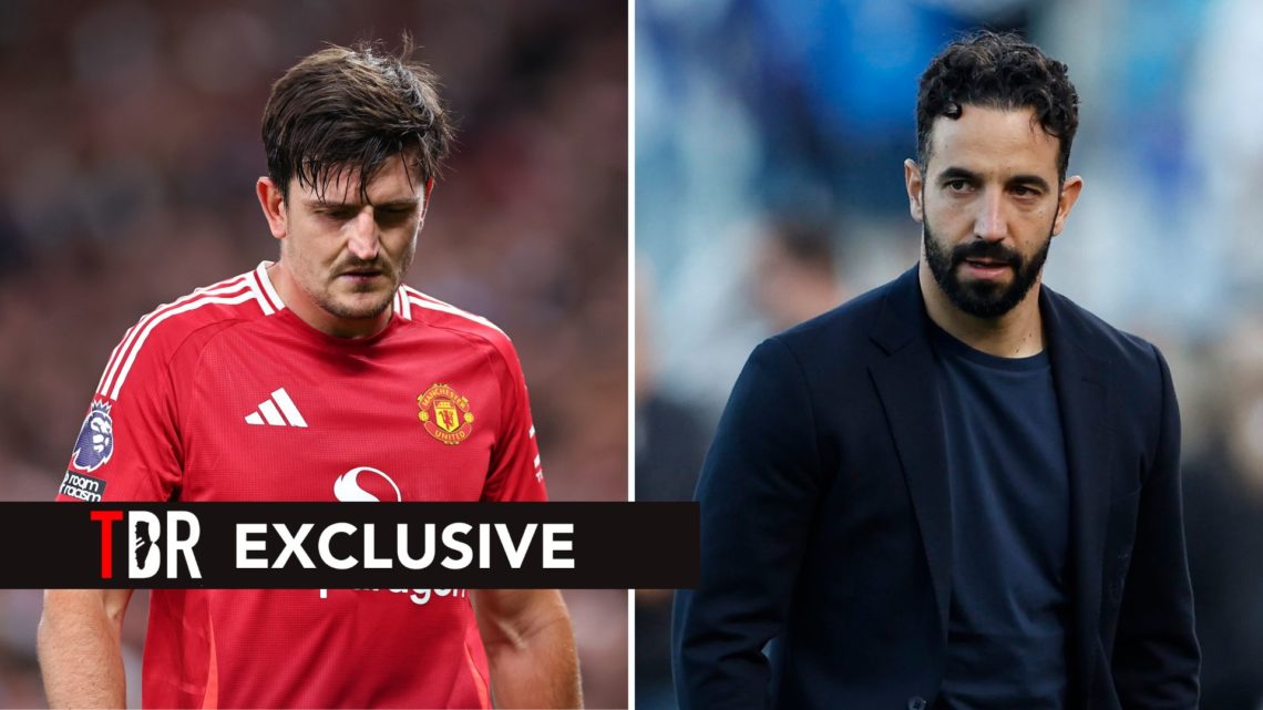 Split image of Harry Maguire and Ruben Amorim.