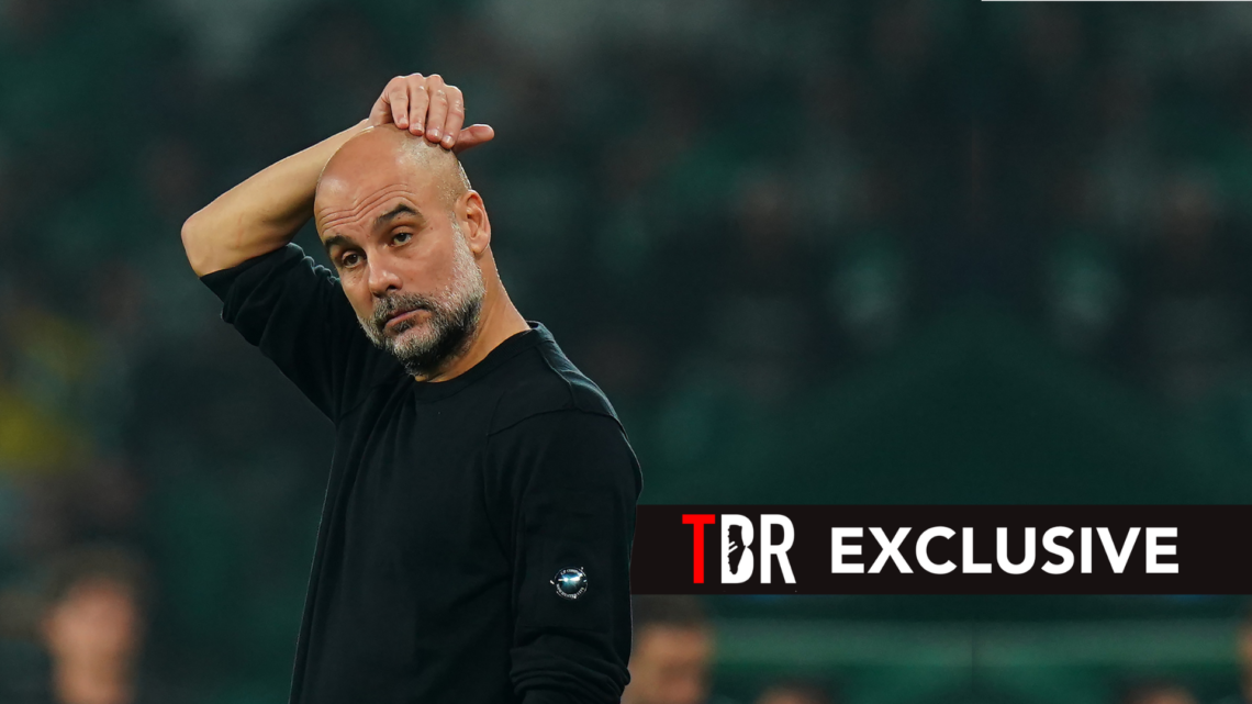 TBR exclusive banner and Guardiola