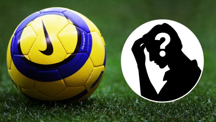Premier League ball. Inset, a dejected, anonymous man.