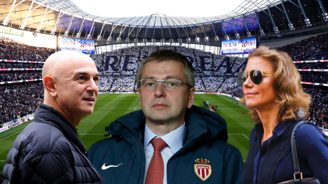 Dmitry Rybolovlev, Amanda Staveley and Tottenham chairman and co-owner Daniel Levy