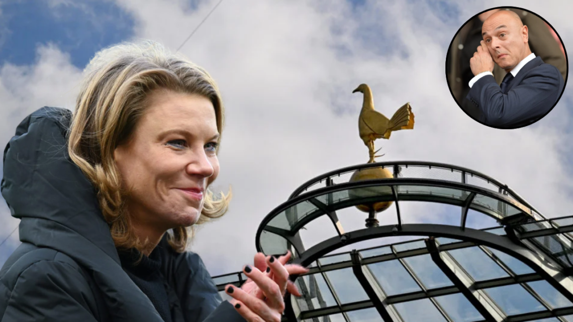 Amanda Staveley and Tottenham chairman and co-owner Daniel Levy