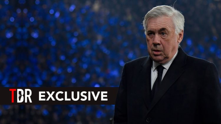 Carlo Ancelotti Head Coach of Real Madrid reacts during the UEFA Champions League 2024/25 League Phase MD6 match