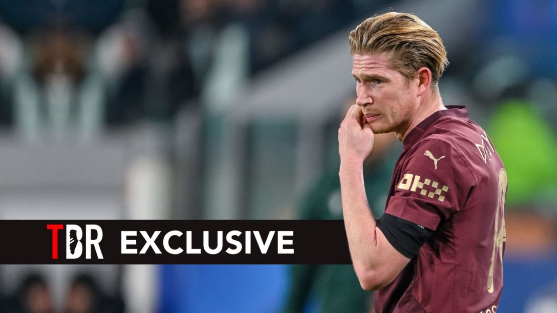 Kevin De Bruyne of Manchester City gestures, looks dejected during the UEFA Champions League 2024/25 League Phase MD6 match