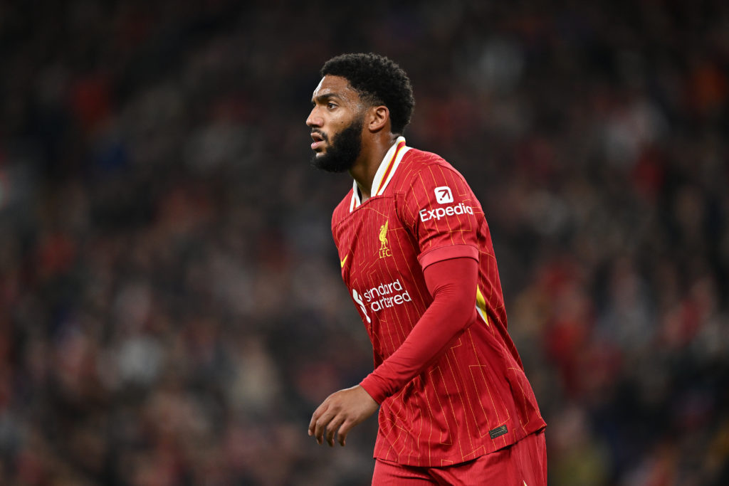 Joe Gomez in action for Liverpool
